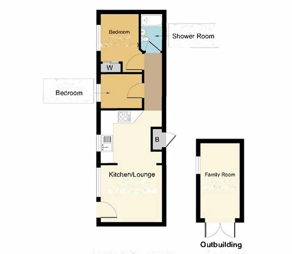 Lot: 73 - FISHING LODGE AND LAKE ON APPROX. ONE ACRE - Floor Plan